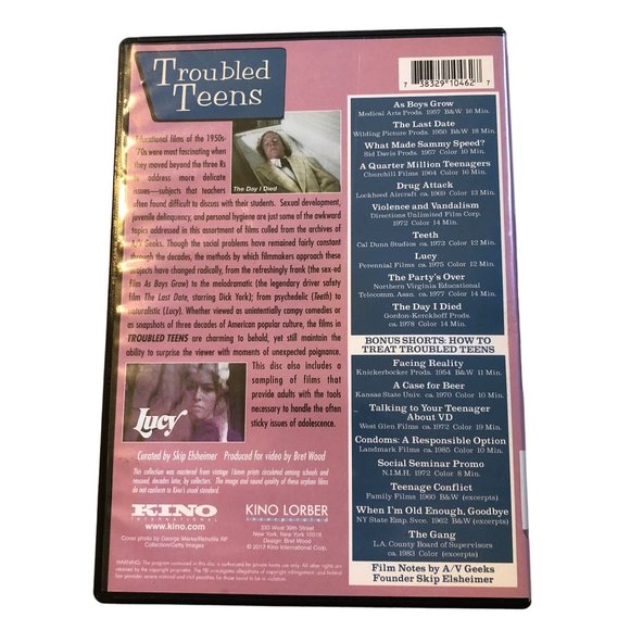 Troubled Teens DVD Classic Educational Shorts Kino Classics Volume 6 2012 - Picture 5 of 5